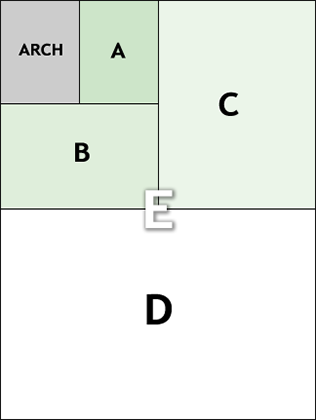 North American Architectural paper sizes illustration